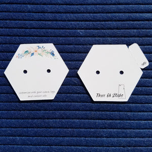 Earring Cards - Hexagon Shape