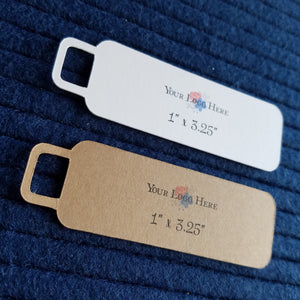 1" x 3.25" Rounded Rectangle Hang Tags