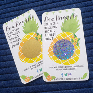 Be A Pineapple Scratch Off Cards