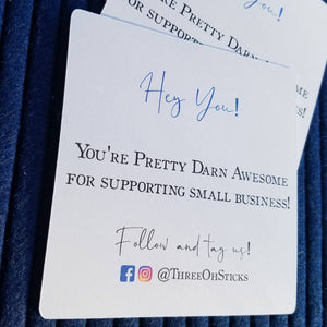 2.5" Square Business Card - Note Card - Thank You Card
