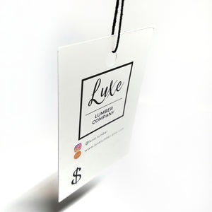 Luxe Lumber Company Rectangle Hang Tag