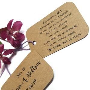 Bible Quote Rectangle Hang Tag
