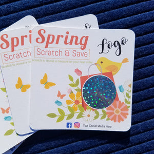 Spring Scratch Off Cards