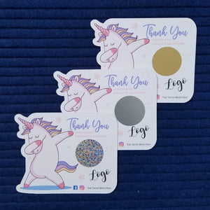 Dabbing Unicorn Scratch Off Cards