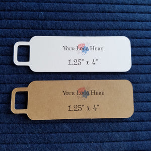1.25" x 4" Rounded Rectangle Hang Tags