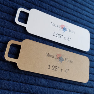 1.25" x 4" Rounded Rectangle Hang Tags