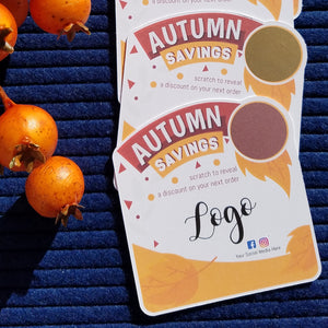 Autumn Savings Scratch Off Cards
