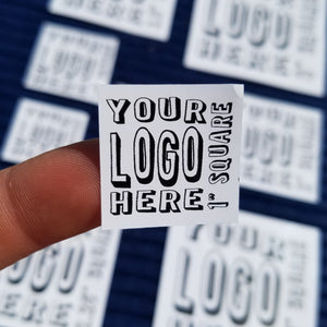 Custom Logo OR Text - RECTANGLE OR SQUARE STICKER SHEET