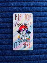 Load image into Gallery viewer, Foil Accent Easter HIP HOP HOORAY It&#39;s Here Sticker
