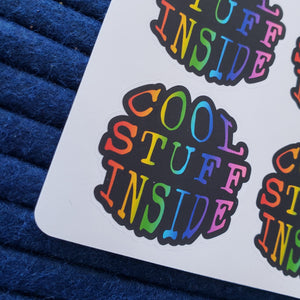 Cool Stuff Inside Sticker