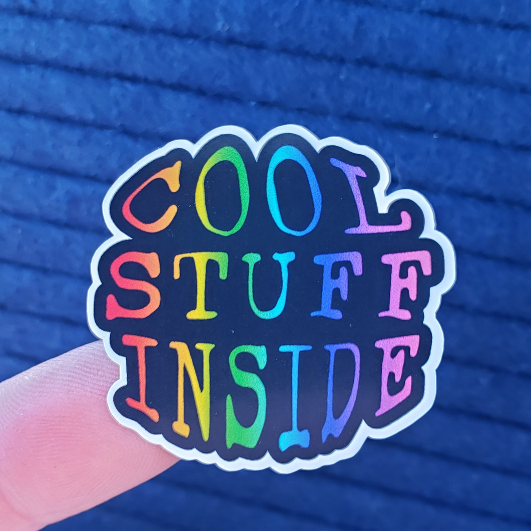 Cool Stuff Inside Sticker