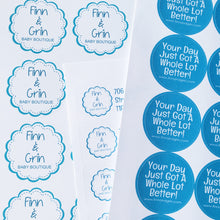 Load image into Gallery viewer, Custom Logo OR Text - DIE CUT STICKER SHEET
