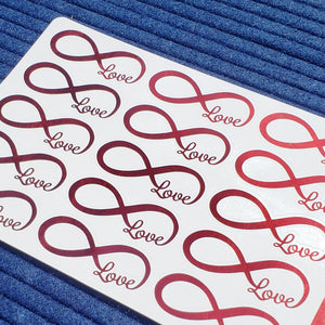 Foil Love is Infinite Stickers