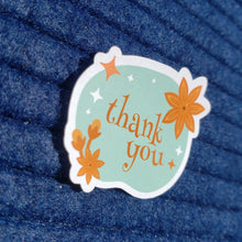 Load image into Gallery viewer, Fall Floral Retro Thank You Sticker
