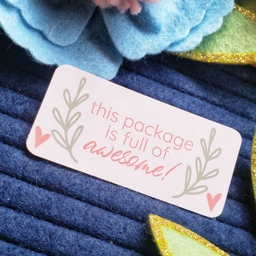 This Package is full of awesome! boho style Sticker