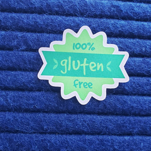 100% gluten free sticker