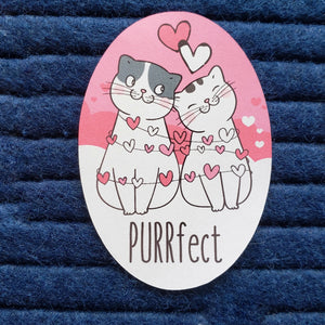 PURRfect cat sticker
