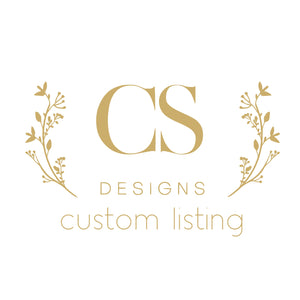 Custom Listing for Melissa