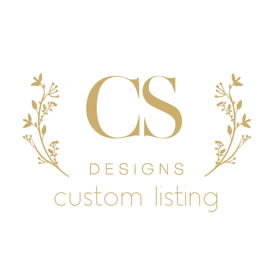 Custom Listing for Melissa
